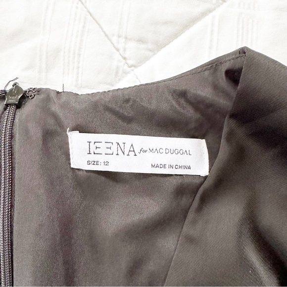 IEENA FOR MAC DUGGAL Evening Ruched Plunging Neck Jumpsuit Black 12 NWOT NEW - Picture 6 of 10